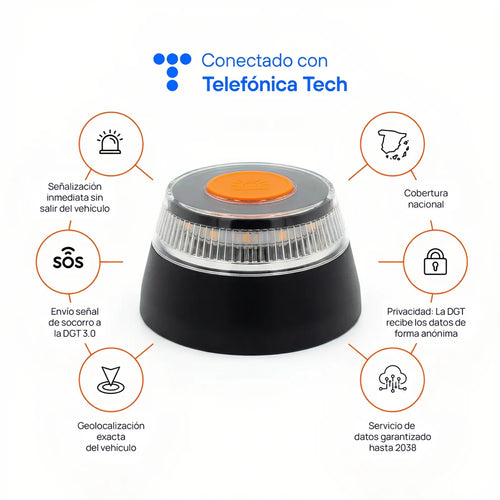 Baliza V16 Homologada y Conectada DGT – Alertia