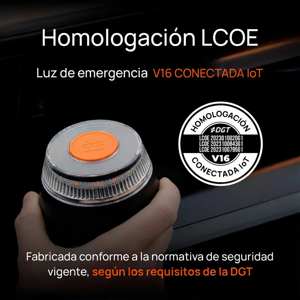 Baliza V16 Homologada y Conectada DGT – Alertia